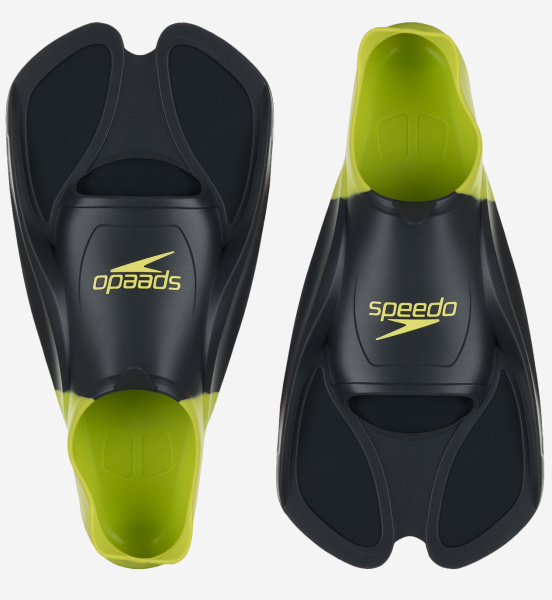 Ласты Speedo Trainning Fin (6-7 (39-40.5); серый/салатовый)